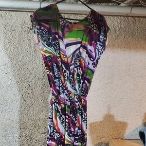 Multicolor Abstract Print Jumpsuit